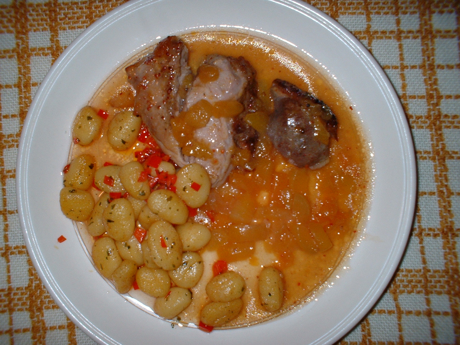 Putenbraten mit Aprikosensauce