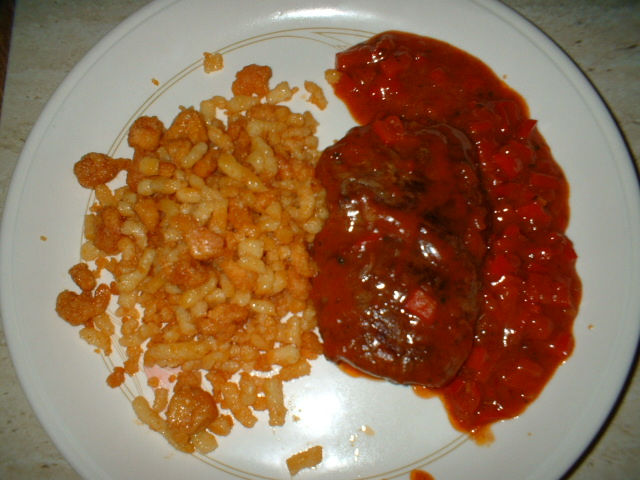 Rumpsteak in Paprika