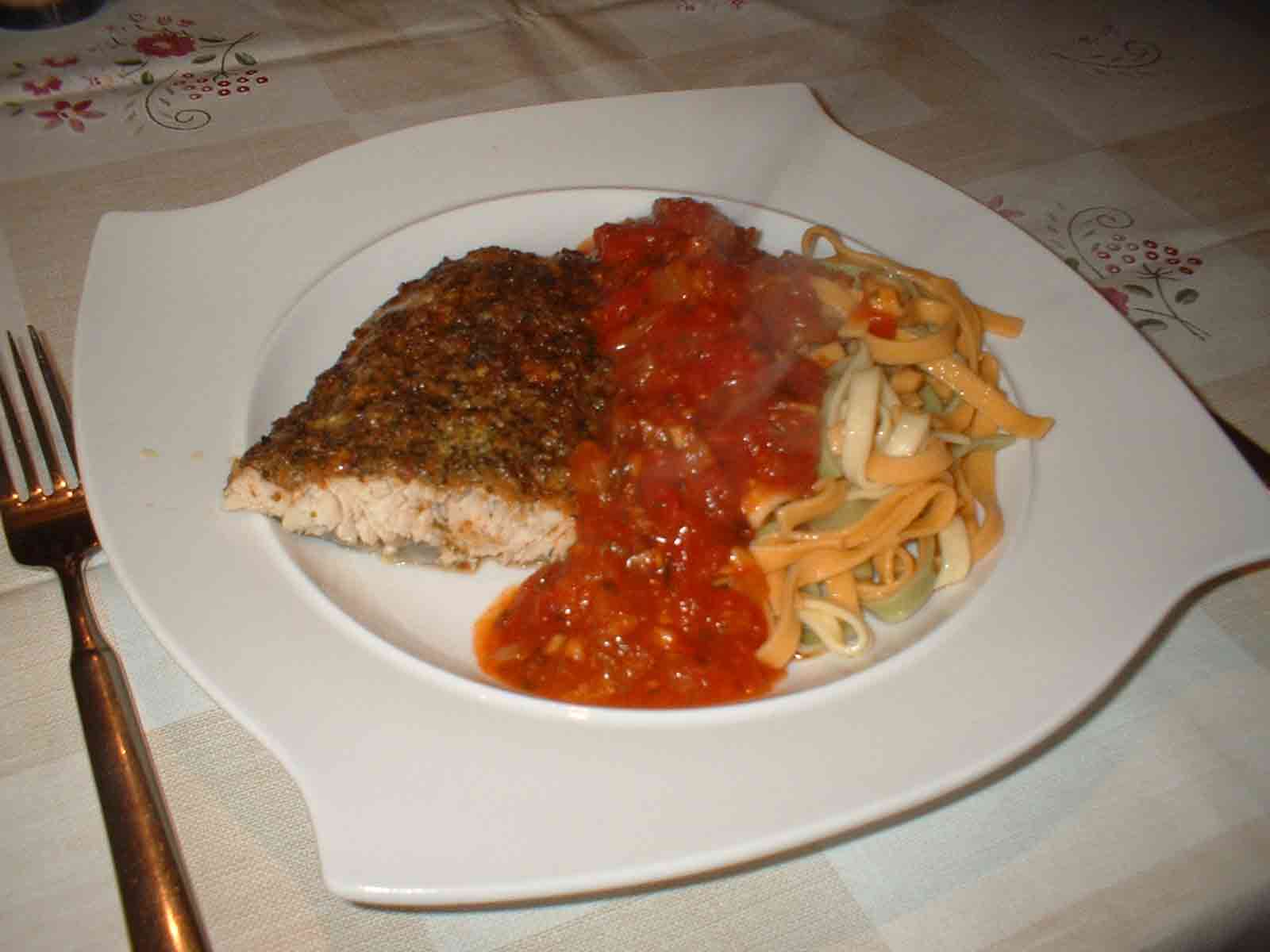 Wildlachsfilet Toskana an Tomatensauce a la Kalli